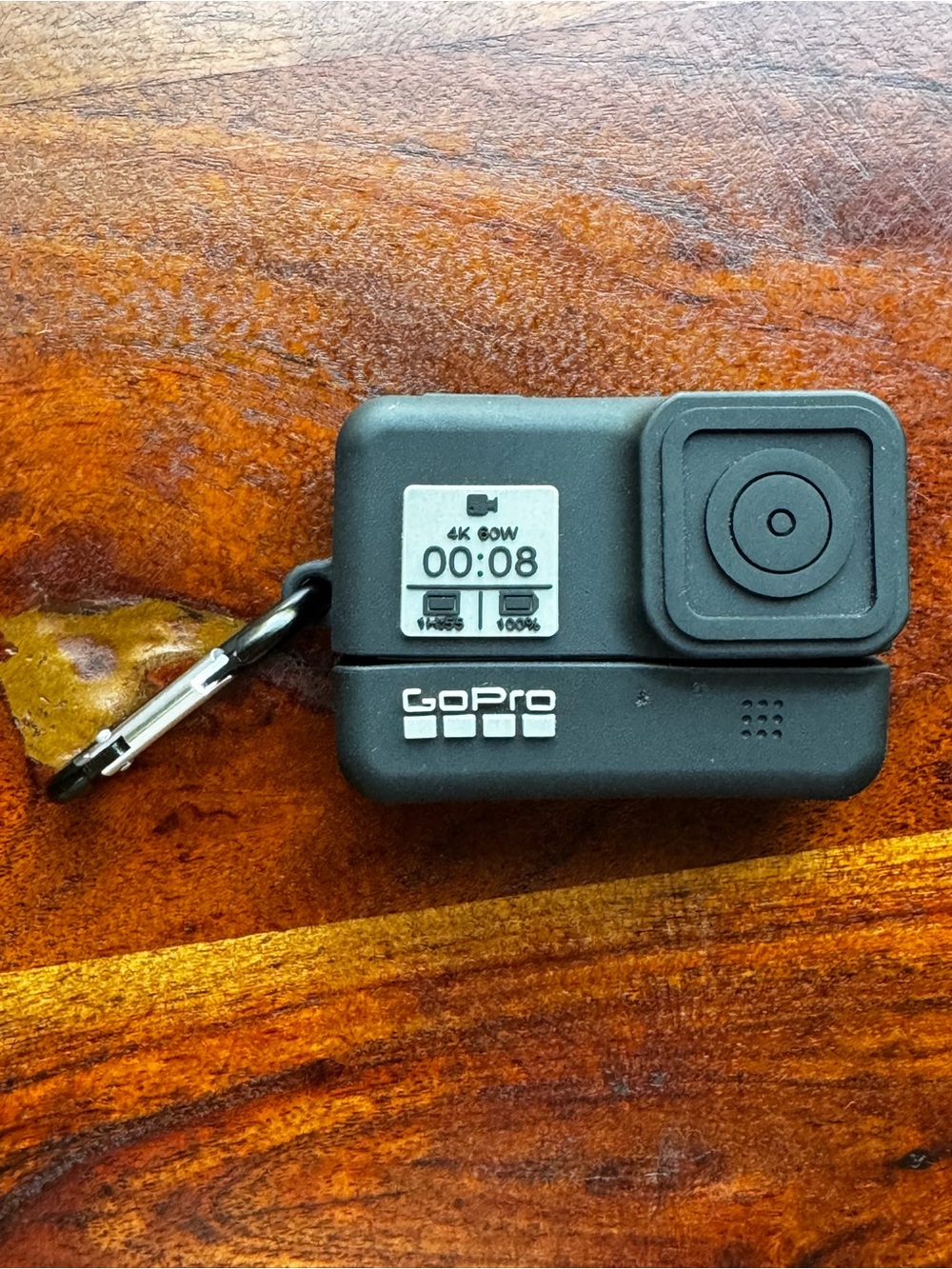 GoPro AirPods Pro Case 3D Action Camera Cover Carabiner Black